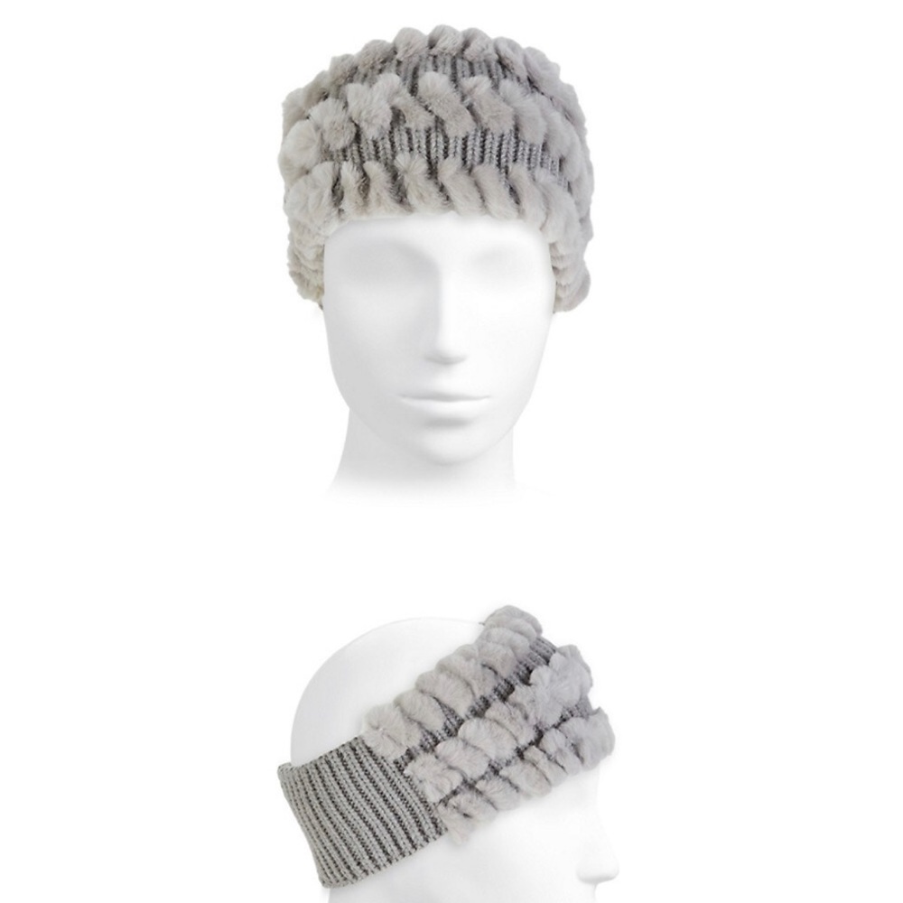 Real Fur Cashmere headband